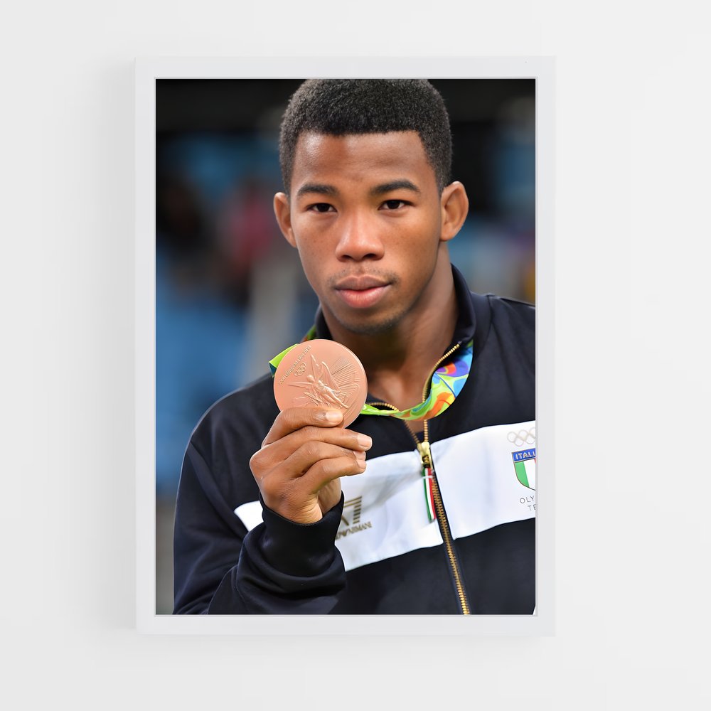 Poster L'Esprit Olympique – affiche Lutte (vue 3)
